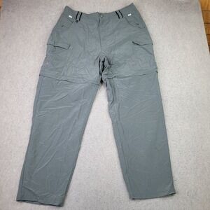 Redington Pants Mens L/32 Large Nylon Convertible Green Fishing Outdoor Camping